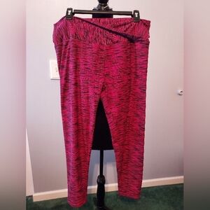 No Boundaries XXXL(21) Pink/Black V-Front Cross Over Leggings